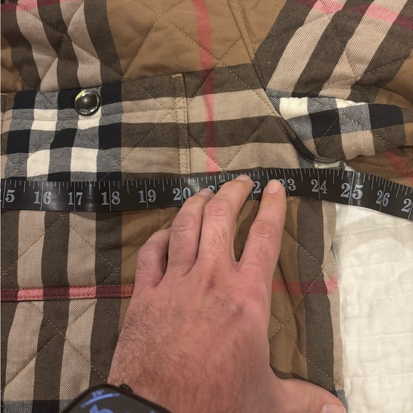 Burberry Brown Checkered Shirt Jacket
